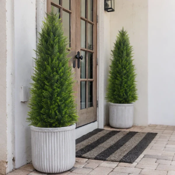48" /36" Artificial Cedar New Leaf Set (Set of 2)
